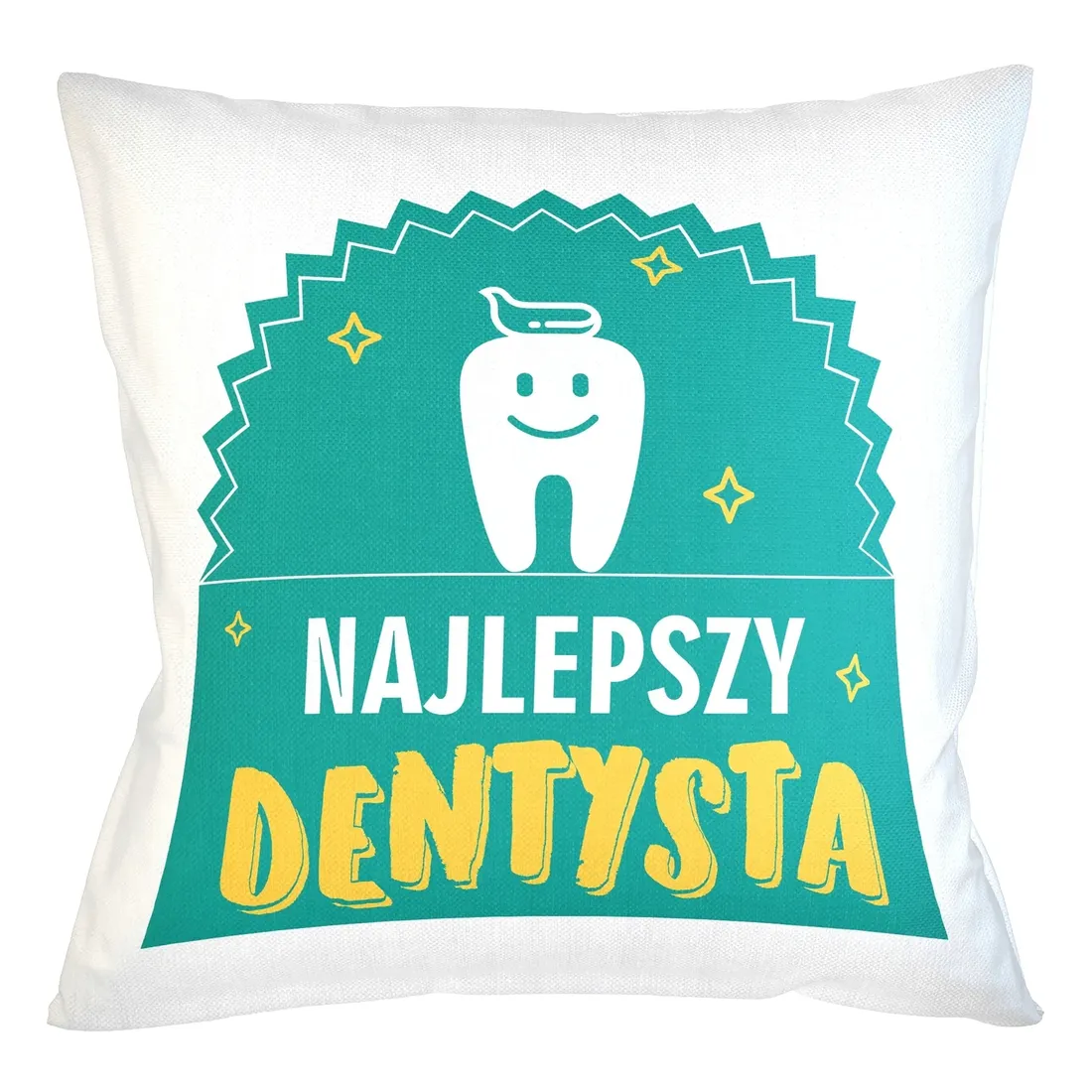 poduszka-najlepszy-dentysta-prezent-dla-dentysty-stan-nowy