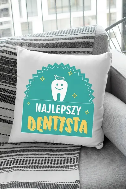 poduszka-najlepszy-dentysta-prezent-dla-dentysty-kolor-bialy