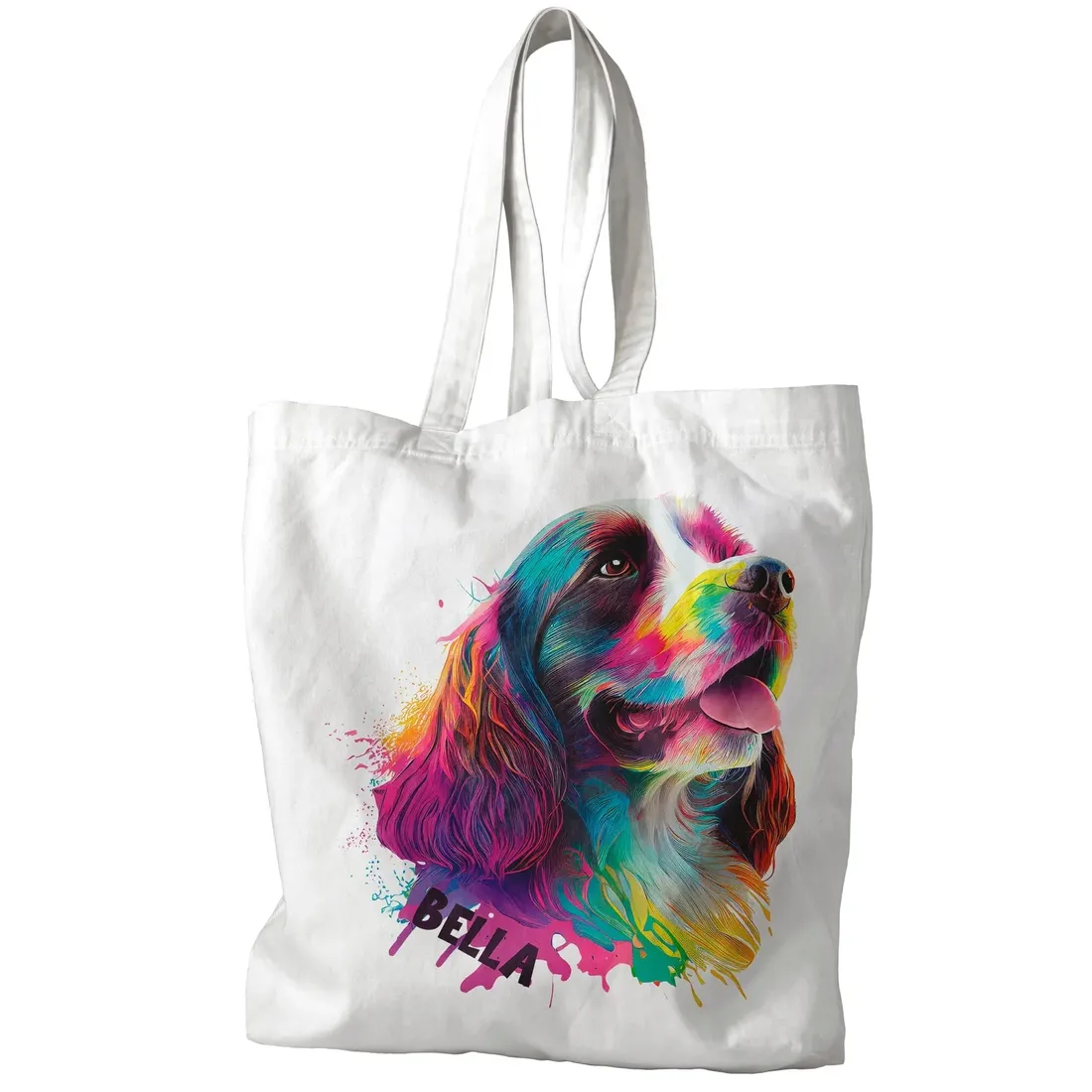 torba-pies-spaniel-efekt-3d-imie-prezent-stan-nowy