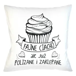 poduszka-biala-fajne-ciacho-polizane-i-zaklepane