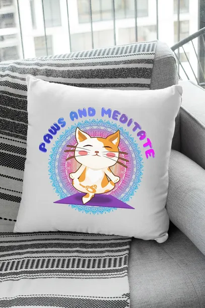 poduszka-paws-and-meditate-prezent-kolor-bialy