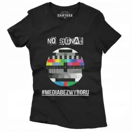 koszulka-damska-media-bez-wyboru-no-signal-tshirt