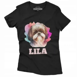 koszulka-damska-milosnik-pieskow-efekt-3d-shih-tzu