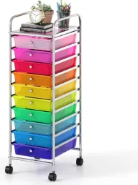 wozek-costway-z-10-szufladami-mobilny-organizer-na-kolkach-kolorowy