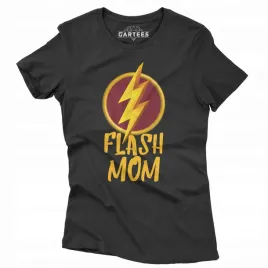 koszulka-damska-super-prezent-napis-flash-mom