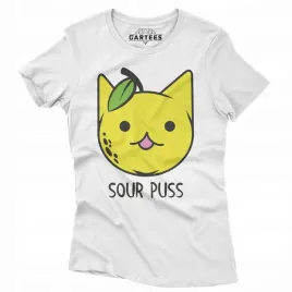 koszulka-damska-napis-sour-puss-grafika-prezent