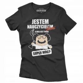 koszulka-damska-prezent-jestem-nauczycielem-chemii