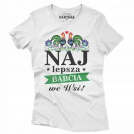 koszulka-damska-najlepsza-babcia-we-wsi-prezent
