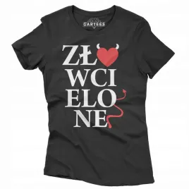 koszulka-damska-super-prezent-napis-zlo-wcielone