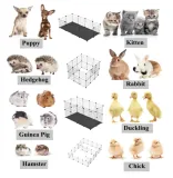 modulowy-kojec-dla-gryzoni-psa-wybieg-klatka-z-mata-wodoodporna-stan-nowy