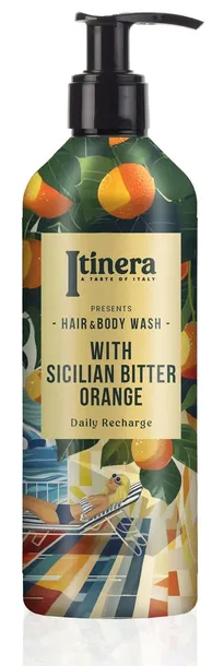 ITINERA Naturalny Szampon-Żel do Kapieli Odświeżający do Hotelu Pomarańcza