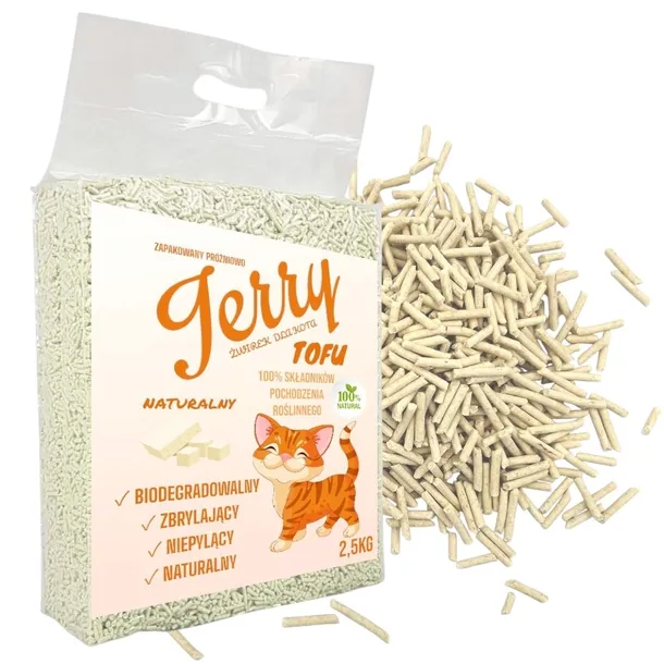 ŻWIREK dla Kota NATURANY i Biodegradowalny, Ekologiczny i Zbrylający 2,5 kg