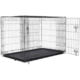 klatka-kennelowa-dla-psa-2-drzwiowa-transporter-metalowy-rozm-l-91x56x63cm