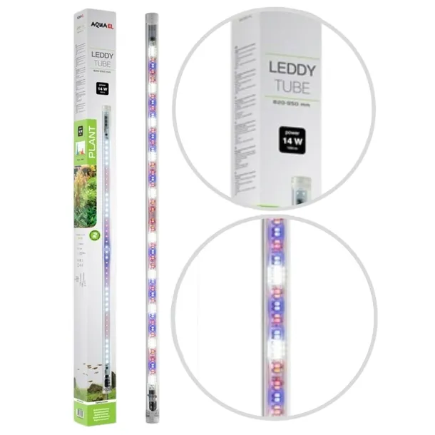 AQUAEL LEDDY TUBE RetroFit Oświetlenie do Akwarium 14W PLANT 2.0 9000K 70CM