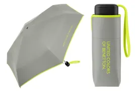mala-parasolka-benetton-ultra-mini-17-cm-szara-z-lamowka