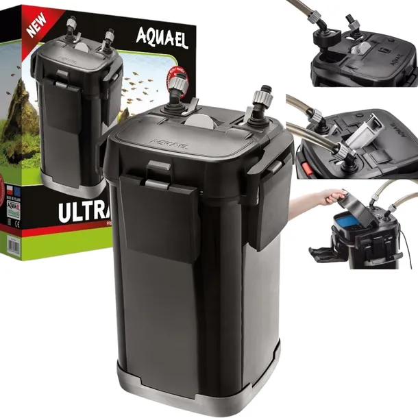AQUAEL Duży FILTR ZEWNĘTRZNY ULTRAMAX 1500 DO Akwarium 250-450L Nowa Wersja