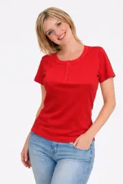 koszulka-polo-damska-krotki-rekaw-czerwona-gladka-3xl