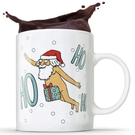 kubek-bialy-ho-ho-ho-mikolaj-smieszny-gwiazdka