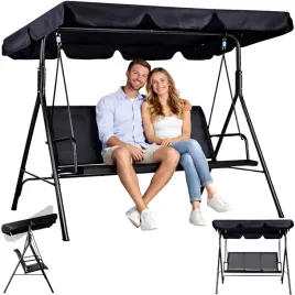 hustawka-ogrodowa-metalowa-wolnostojaca-3-osobowa-z-daszkiem-czarna