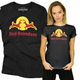 koszulka-damska-red-reindeer-na-swieta-gwiazdke
