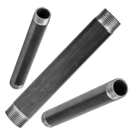 krociec-sztucer-rura-stalowa-czarna-2-gwinty-o-1-cal-dn25-dlugosc-200mm