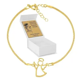 zlota-bransoletka-aniol-925-komunia-grawer-aniolek