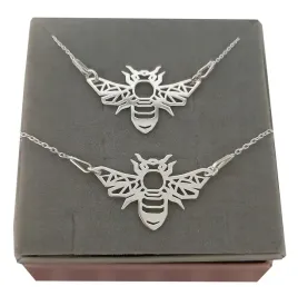 komplet-pszczolka-origami-celebrytka-srebro-925
