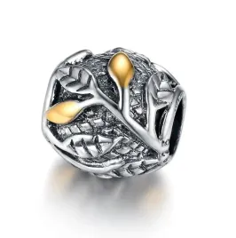 koralik-charms-beads-liscie-listek-srebro-925