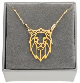 zloty-lancuszek-naszyjnik-krol-lew-origami-srebro-925-pozlacane-24k-zlotem