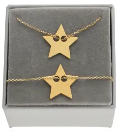 komplet-celebrytka-zlota-gwiazda-gwiazdka-srebro-925