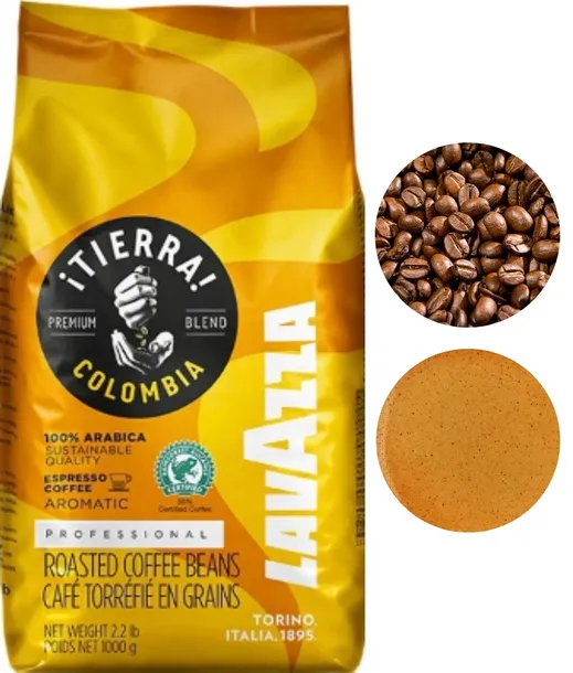 Lavazza Tierra Colombia Kawa ziarnista 1kg