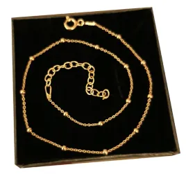 zlota-bransoletka-delikatna-kulki-18-cm-srebro-925