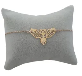 bransoletka-zlota-sowa-origami-srebro-925