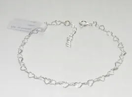 bransoletka-serduszko-srebro-925-celebrytka-23-cm