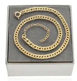 zlota-bransoletka-na-noge-3mm-srebro-pozlacane-925
