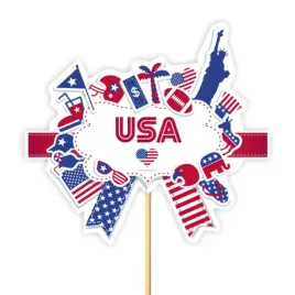 topper-papierowy-usa-amerykanskie-symbole-20-cm