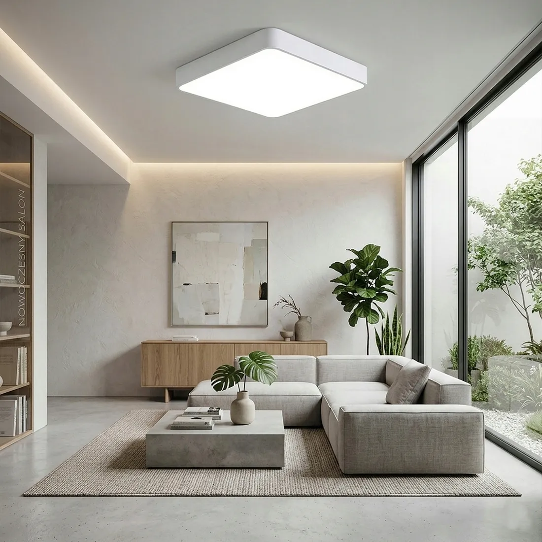 lampa-biala-kwadratowa-plafon-led-bialy-40cm-do-salonu-sypialni-pilot