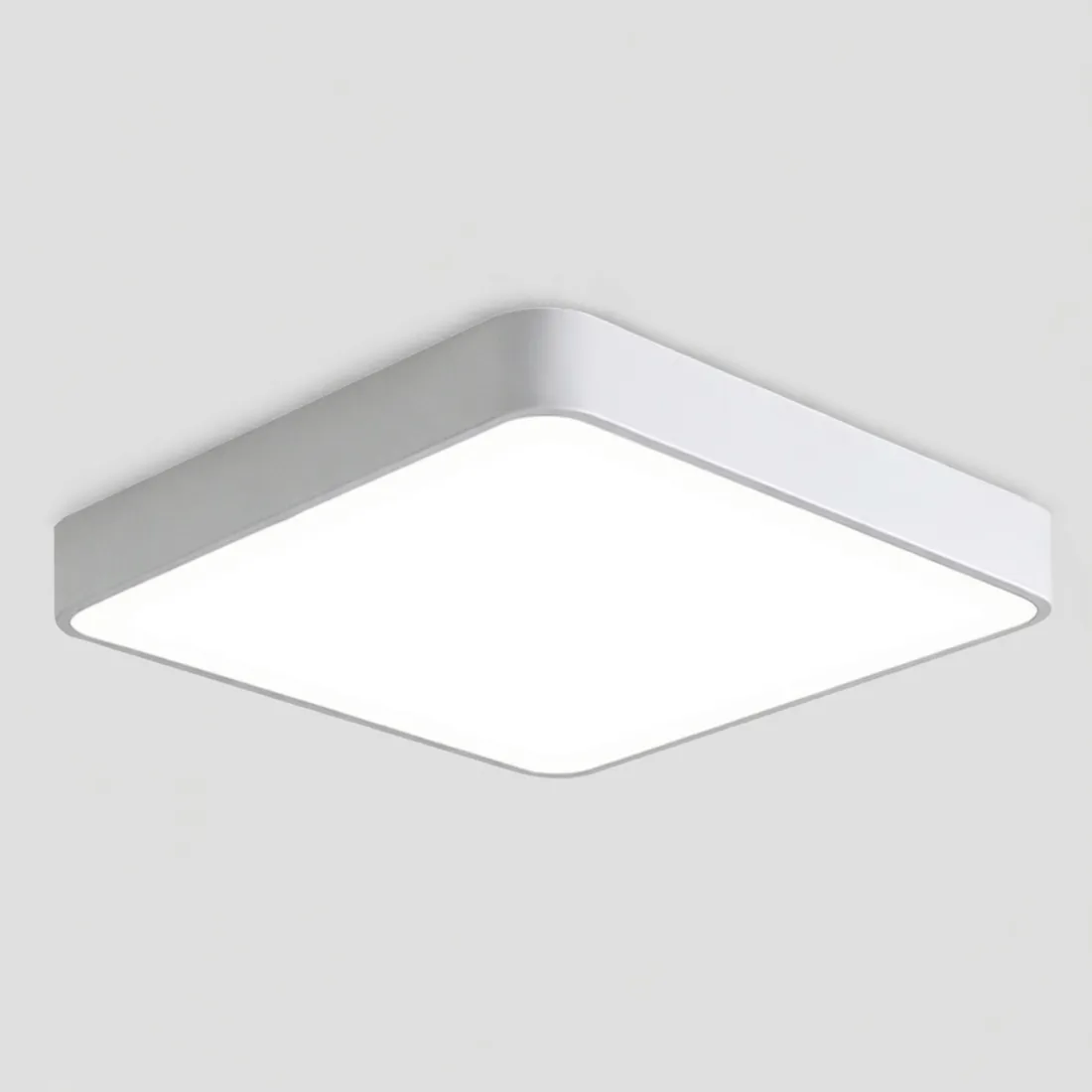 lampa-biala-kwadratowa-plafon-led-bialy-40cm-do-salonu-sypialni-pilot-stan-nowy