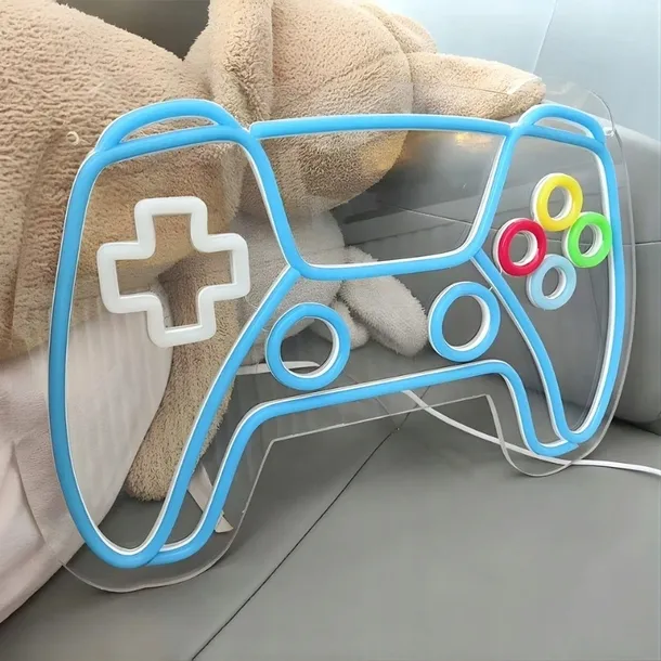 neon-led-ps5-controller-gamepad-regulacja-jasnosci-usb-stan-nowy