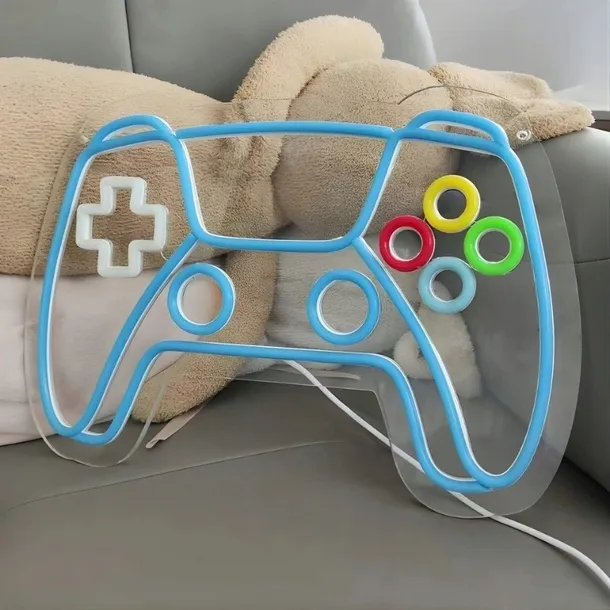 neon-led-ps5-controller-gamepad-regulacja-jasnosci-usb-stan-nowy