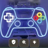 neon-led-ps5-controller-gamepad-regulacja-jasnosci-usb-stan-nowy