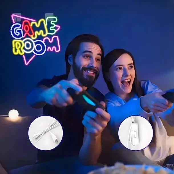 neon-led-game-room-regulacja-jasnosci-usb-stan-opakowania-oryginalne-stan-nowy