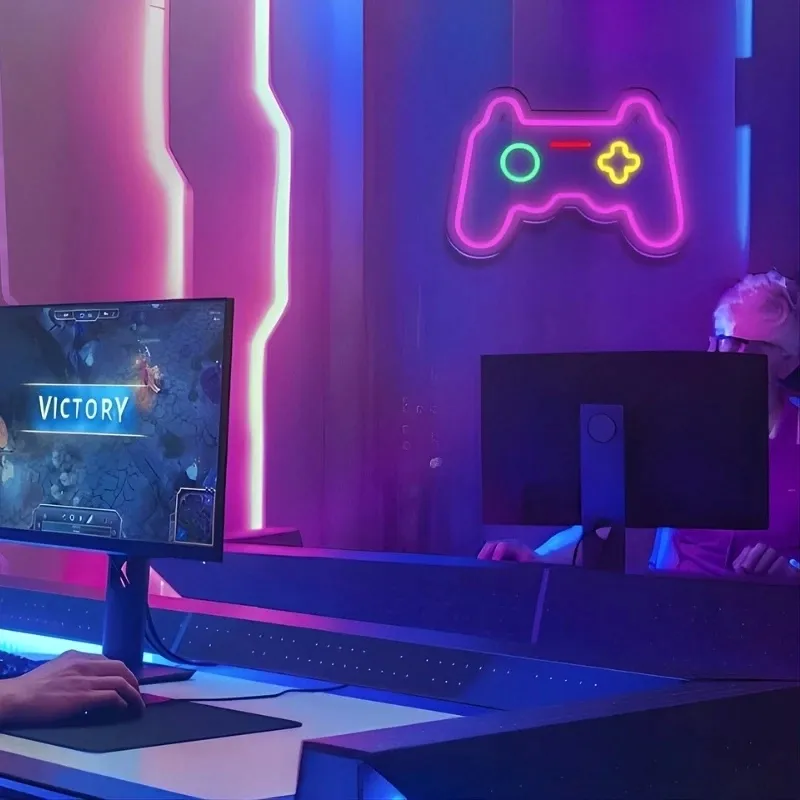 neon-led-controller-gamepad-regulacja-jasnosci-usbrozowy