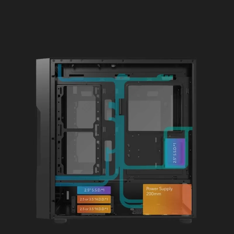 obudowa-darkflash-dk431-mesh-midi-tower-czarny-stan-nowy