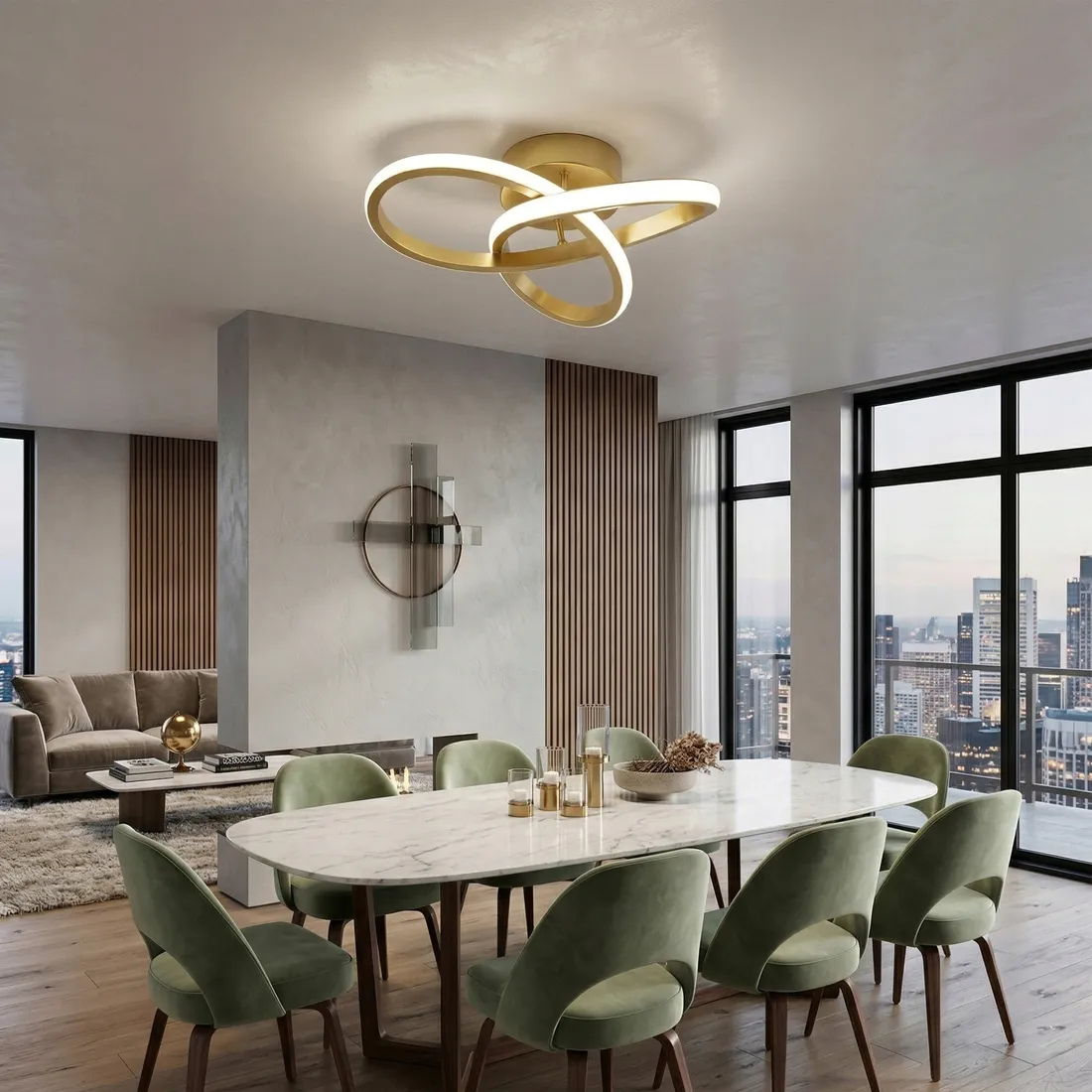 zlota-lampa-sufitowa-led-plafon-26cm-nowoczesna-salon-pokoj-barwa-ciepla