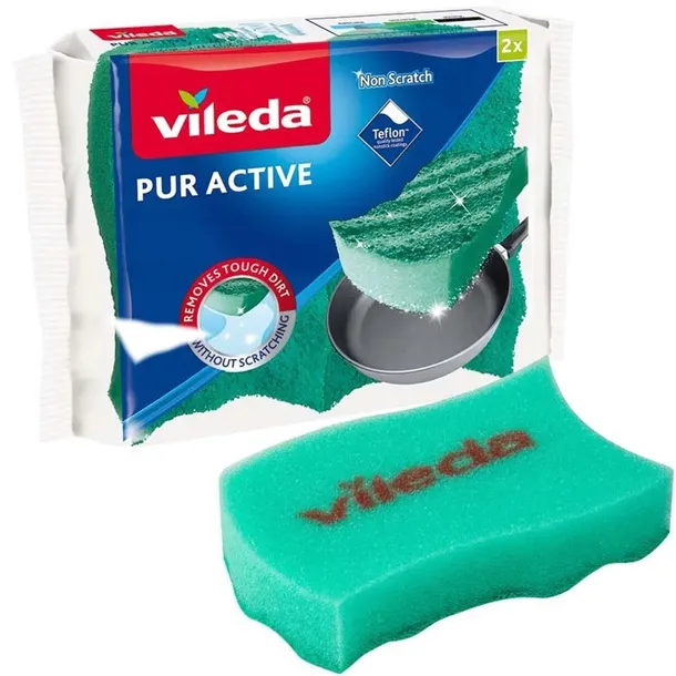 vileda-zmywak-a-2-pur-active-teflon-stan-nowy-liczba-sztuk-w-opakowaniu-2-szt
