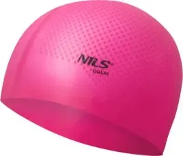 czepek-silikonowy-dots-nils-aqua-nqc-jednokolorowy-ciemnorozowy