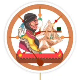topper-papierowy-indianski-wodz-20-cm