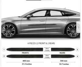 audi-a7-2019-listwy-czarne-boczne-drzwi