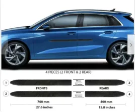 audi-a3-2021-listwy-czarne-boczne-drzwi